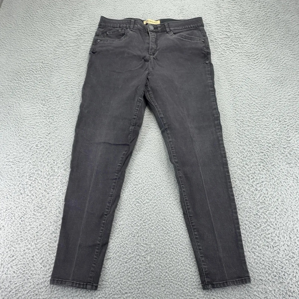 Democracy Ab Technology Jeans Womens 10 Black Skinny Slim Stretch Denim